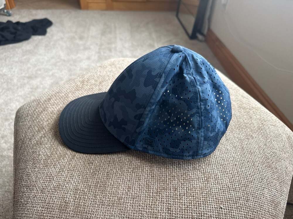melin A-Game Hydro Ocean Blue Camo Performance Snapback Hat